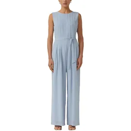 s.Oliver Regular Fit Jumpsuit mit Viskosefutter, Rauchblau, 34