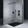 mai & mai Duschwand für Dusche Duschabtrennung 110x200cm Walk-In Schwarz ESG-Sicherheitsglas 10mm NANO Glas BRAM3 Bremen2K