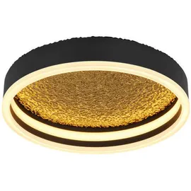 GLOBO LED-Deckenleuchte Hedi 1-flammig Schwarz matt 300 x 75 mm