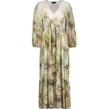 Monari Maxikleid Tropisches Muster Grün/Mehrfarbig 40