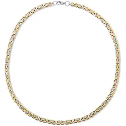 Lange Kette STEUER "Königskette Edelstahl", gelb, Halsketten, Damen, 55,0cm, Edelstahl, L: 55cm, glänzend