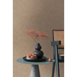 Living Walls Vliestapete Smart Surfaces einfarbige Tapete Unitapete Struktur-Optik Landhaus, strukturiert, matt, (1 St), Vliestapete Textil-Optik für Schlafzimmer Küche Wohnzimmer Uni Design beige|braun
