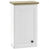 Stella Trading Livetastic Hängeschrank Weiß, Eiche Holzwerkstoff, 1 Fächer, 41x70x24 cm Badezimmer, Badezimmerschränke, Hängeschränke