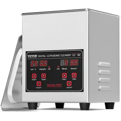 VEVOR 1,3L Ultraschallreiniger 60W Reinigungsmaschine Timer Korb & Heizung 40kHz