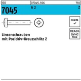 Reyher Flachkopfschraube ISO 7045 PZ M6x 45-Z A 2 200 Stück