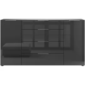 manjana möbel Sideboard Style 180 x 98,7 x 40 cm Anthrazit