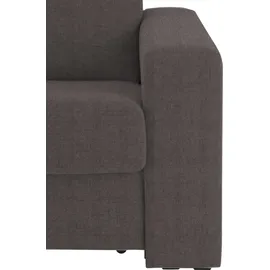 Home Affaire Schlafsofa »Roma Matratzenhöhe 14 cm« Dauerschlaffunktion, mit Unterfederung, Lattenrost, Matratze braun