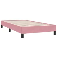 VidaXL Bettgestell ohne Matratze Rosa 90x210 cm Samt