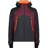 CMP MAN JACKET FIX Hood antracite-burgundy 50