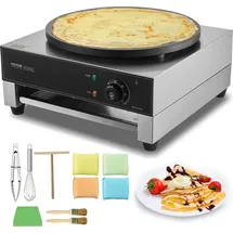 Vevor elektrischer Crepemaker Crepe-Maschine 1700W Einzelkopf 40cm