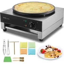 Vevor elektrischer Crepemaker Crepe-Maschine 1700W Einzelkopf 40cm