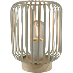 LED Dekolicht AM DESIGN "LED Laterne natur, mit Timer", beige (natur), H:19cm Ø:14,2cm, Lampen, Batteriebetrieb