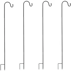 MARELIDA Gartenspieß Gartenstecker für Laternen Leuchten Deko 60-120cm Schäferhaken 4St