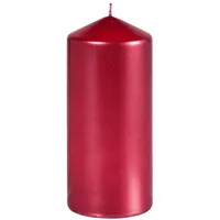 Stumpenkerzen 70x150mm Metallic  Rot