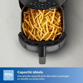 Philips 2000 Series Airfryer NA230/00 schwarz mit Sichtfenster