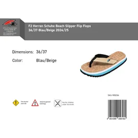 F2 Beige/Blau 36