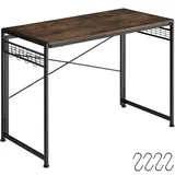 Tectake tectake® Schreibtisch, Paterson klappbar, 102x51x77cm - Gr.: onesize