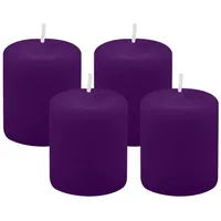 Kopschitz Kerzen 4er Set Adventskranzkerzen Ø 50 x 60 mm violett