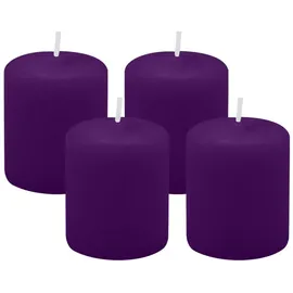 Kopschitz Kerzen 4er Set Adventskranzkerzen Ø 50 x 60 mm violett
