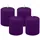 Kopschitz Kerzen 4er Set Adventskranzkerzen Ø 50 x 60 mm violett