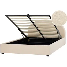 Beliani Bett mit Bettkasten Lattenrost 140 x 200 cm
