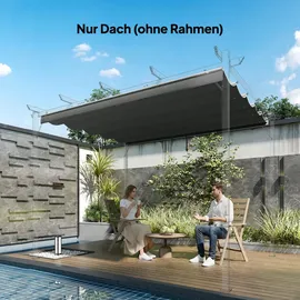 Outsunny Ersatzdach für Pergola 2,5 x 2,55 m Grau