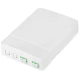 Digitus FTTH Anschlussdose mit 2x LC/APC Duplex Kupplung weiß