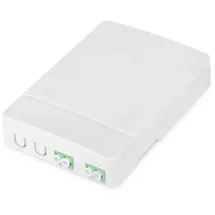 Digitus FTTH Anschlussdose mit 2x LC/APC Duplex Kupplung weiß