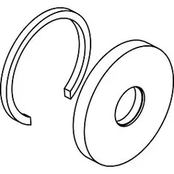 Ideal Standard Rosette, f. Mehrwege-Ventil UP, Chrom A963673AA