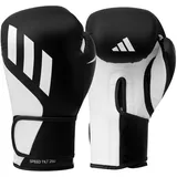 adidas Boxhandschuhe Speed Tilt 250 mit innovativer TILT-Technologie, Schwarz/Weiß, 12 oz