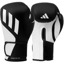 adidas Boxhandschuhe Speed Tilt 250 mit innovativer TILT-Technologie, Schwarz/Weiß, 12 oz