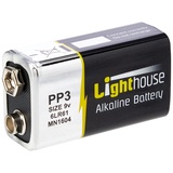 Lighthouse Alkaline Batteries 9v LR61 1100mah Pack of 1