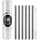 Buddy ́s Bar Buddy ́s Bar", schwarz, B:0,8cm H:21,5cm L:0,8cm T:0,8cm Ø:0,8cm, Edelstahl, Küchenhelfer-Sets, wiederverwendbar, 6 Strohhalme + Reinigungsbürste, Gunmetal-Look