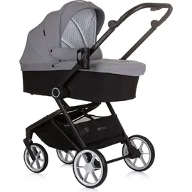 Chipolino 3 in 1 Kombikinderwagen Linea, Sportsitz, i-Size Babyschale, Babywanne grau