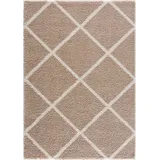 Sanat »Madrid«, rechteckig, 30 mm Höhe, Wohnzimmer, Langflor, Shaggy Teppich beige B/L: ca. 160x230 cm