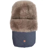Kaiser Baby Lammfellfußsack Nelly Cappuccino navy melange