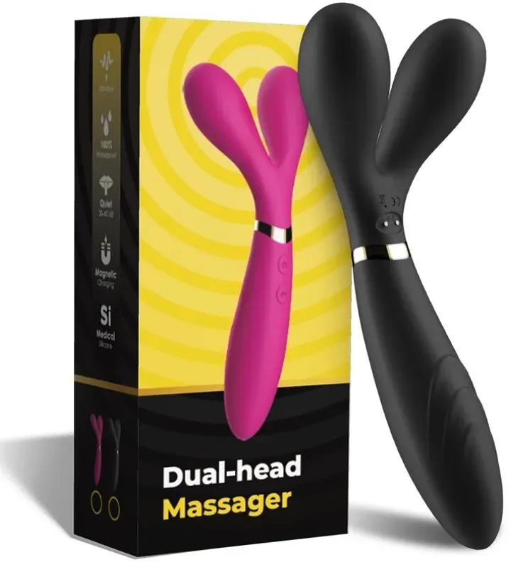 ARMONY - Y-WAND MASSAGER & VIBRATOR DOPPELKOPF SCHWARZ