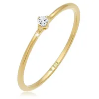 Elli Ring 925 Sterling Silber Verlobungsring in Gold | Gr.: 54