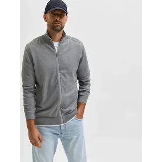Selected Strickjacke 'Berg' - grau - XXL