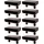 cyclingcolors 10x Lattenhalter Einfach 53 x 8 mm Kunststoff für Lattenrost Metallrahmen Bett Endkappen Befestigung Clips Zapfen, Dunkelbraun