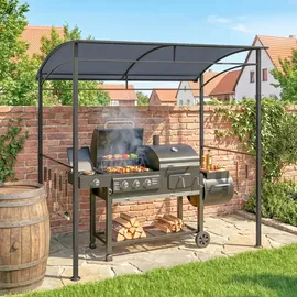 Outsunny Grillpavillon 2,15 x 1,5 m Grau