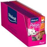 Vitakraft Poésie Délice, mit saftiger Putenbrust in Sauce, für ausgewachsene Katzen, 23 Portionsbeutel, ohne Zusatz von Zucker und Getreide (23x 85g)