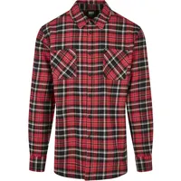 URBAN CLASSICS Checked Roots Hemd Red / Black L