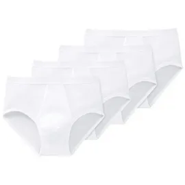 SCHIESSER Original Classics Doppelripp Slip weiß XXL 4er Pack