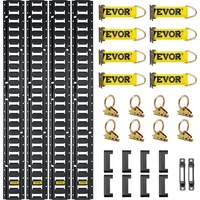 Vevor Zurrschienen 30 Stk. Transportschiene, 454 kg Max. Tragfähigkeit