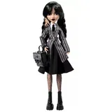 Monster High Wednesday Addams in Schuluniform mit Zubehör