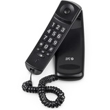 SPC Original Lite 2 – Kompaktes und benutzerfreundliches Festnetztelefon für den Schreibtisch oder die Wand, Signallicht, 10 indirekte Speicherplätze, große Tasten, Wahlwiederholung - Schwarz