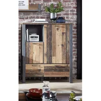 Innostyle Cardiff Stauraumelement Holzwerkstoff Used Style Optik dark 109x129x40 cm