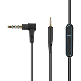 kwmobile Kopfhörerkabel für Bose QuietComfort 35 / 35II / 25 / QC25 / QC35 II / QC35 / On-Ear 2 / OE2 / OE2i / SoundTrue - Ersatz Kabel 150 cm - Schwarz