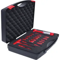 KS Tools 1/4" Steckschlüssel-Satz, mit isolierten Bit-Stecknüssen